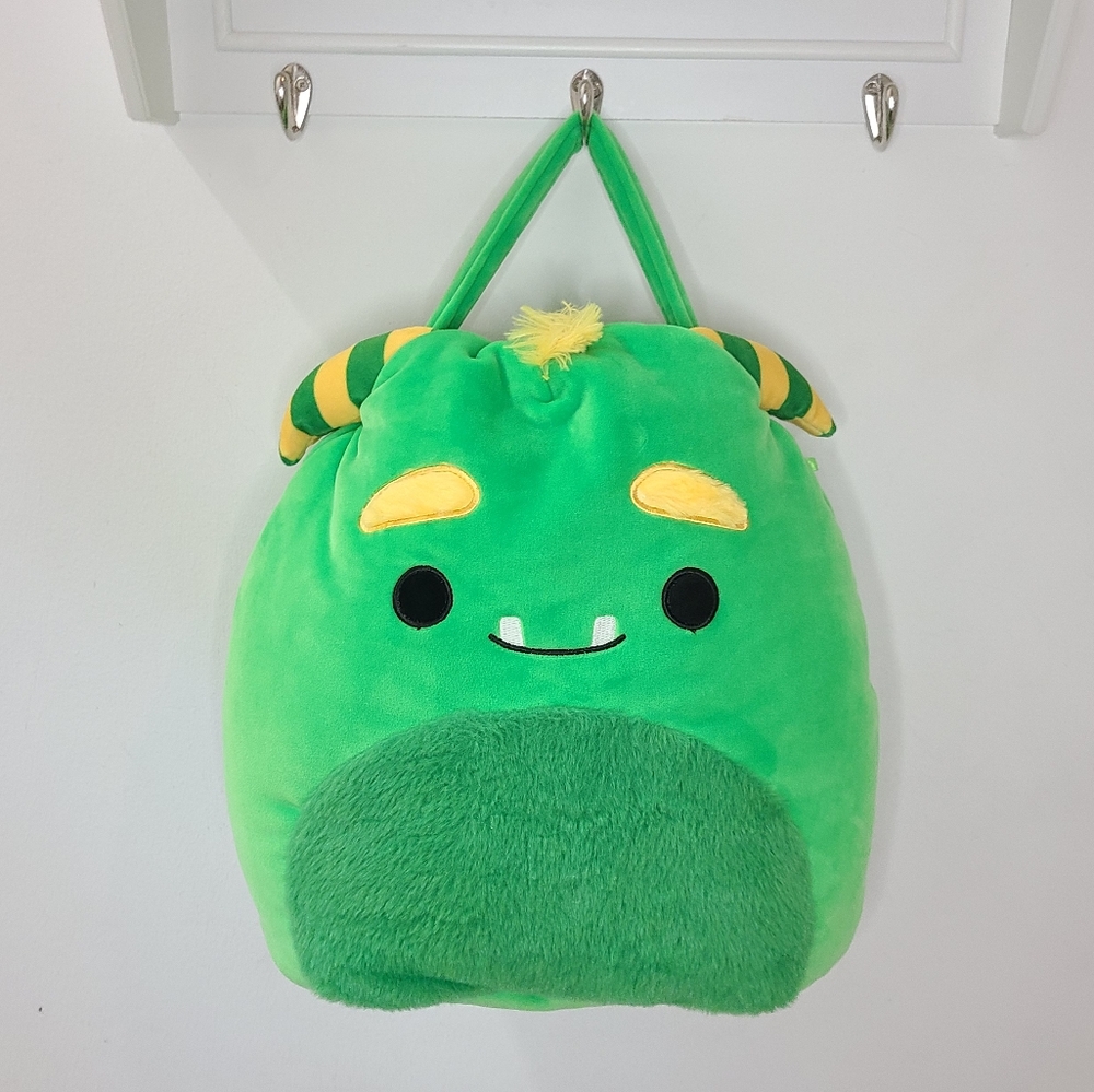 Squishmallow CALLUM Green Monster Large 16” Halloween Treat Pail